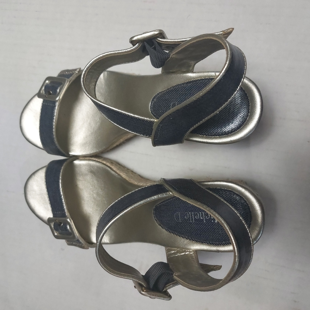 Michelle D Sandals Heels Wedges Size 8 - Picture 4 of 14